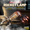 Retro Steampunk Rocket Lamp Space Shuttle Night Light Desk Night Flame Light UK