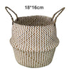 Flower Plants Seagrass Woven Storage Pots Bag Wicker Basket Straw Home Decor -C