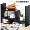 Desktop Small Bookcase Freestanding Adjustable Bookshelf Storage Desk Shelves