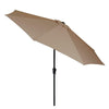 Garden Parasol 2.7m Patio Umbrella Market Table Umbrella w/ Tilt & Crank Handle