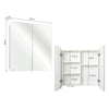 Mondeer Bathroom Cabinet Cupboard Mirrored Double Full Door Wall Mounted 68Lx60H