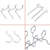 100x Display Looped Peg board Hooks Fits Retail Shop Board Hanging Hanger