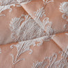Jacquard Bedspread 3 Piece Heavy Quilted Comforter Set Floral Pattern Bed Throw