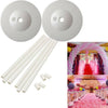 Set of 2 Balloon Arch Frame Column Stand Builder Kits for Birthday Wedding Decor