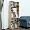 178cm 8-Shelf Bookcase w/ Melamine Surface Foot Pads Anti-Tipping Home