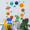 5 Sheet Children Kid Bedroom Wall Planet Sun Space Solar System Sticker Decor