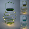 Solar Powered LED Beehive Spiral Lantern String Wire Lights Garden Outdoor Xmas
