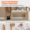 16" Upholstered Bench Ottoman Bench for Entryway Dining Room Bedroom Beige