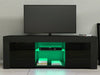 Modern TV Unit Cabinet Stand Sideboard Matt body and High Gloss Doors LED Lights