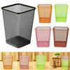 Mesh Bins Waste Rubbish Paper Wastebasket Trash Can Dustbin Metal Square Bin New