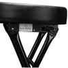 Foldable Guitar Playing High Stool Footstool Black with Guitar Rack