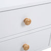 Bedside Cabinet with 2 Drawer Space Save Nightstand Table And Open Storage Shelf