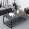 High Gloss Grey Coffee Table Modern Rectangular Sofa Side Table Center Tea Table