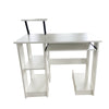 White Office Computer Desk Study PC Writing Gaming Table Home Workstation Shelf