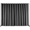 Room Divider Portable Panel Room Divider with Wheels 118.5"x94.7" Gray