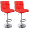 Cuban Bar Stools Faux Leather Gas Lift Modern Breakfast Kitchen Barstool Swivel
