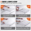 VEVOR Pull Out Cabinet Under Sink Organizer 14 x 21 Inch Wire Drawer Basket