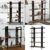 3/4/5 Tier Industrial Shelving Unit Display Stand Book Shelf Wooden Rack Storage