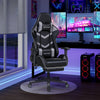 Ergonomic Gaming Chair Massage Office Computer Seat 2D Armrest Recliner Black