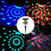 Projection LED Solar Power Light Colorful Rotating Garden Lawn Lamp Outdoor Bulb