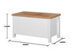 Astbury Ottoman Blanket Box Chest Bench Seat Storage Cabinet White and Oak