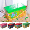 Kids Boys Girls Large Folding Storage Toy Box Books Chest Clothes Seat Stool