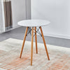 60 cm Round Small Dining Table Coffee Table Bar Table Breakfast Table Home White
