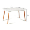 Dining Table and Chairs 4 6 Set Wooden legs Retro dining Room Chair Grey Kitchen