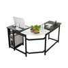Corner Computer Desk L-shaped PC Table Workstation Home Office Study Furniture