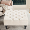 Chesterfield Button Coffee Table Footrest Chair Footstool Ottoman Pouffe Fabric