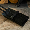 Shovel & Brush Set Black Fireside Steel Tidy Tools Durable Accessories