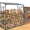 Wood Store Heavy Duty Metal Log Store fireplace Garden Wooden Firewood Storage