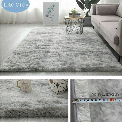 Fluffy Rugs Anti-Slip Large SHAGGY RUG Super Soft Mat Living Room Bedroom Carpet