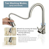 Kitchen Sink Mixer Taps Pull Out Spray Single Lever Swivel Steel Spout Tap UK