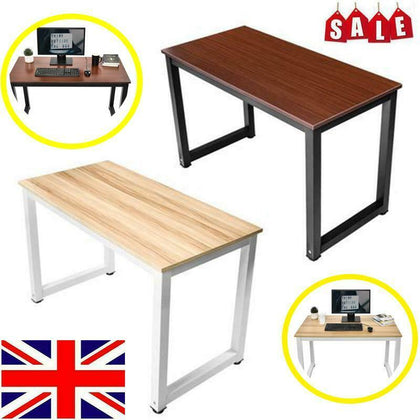 PC Computer Office Desk Corner Wooden Desktop Table Home Study Workstation UK