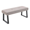 Luxury Padded Footstool Foot Rest Pouffe Metal Legs Dining Bench Shoes Stool