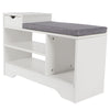 Shoe Cabinet Storage Bench Hallway Footwear Rack Shoes Stool with Shelves Drawer