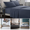 Plain Duvet Quilt Cover w/ Pillow Case Bedding Set Twin Queen King Fitted