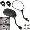 2pcs Universal Rear View/Side Wing Black Motorcycle Scooter Mirrors Motorbike UK