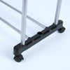 Extendable Clothes Rail Bar Heavy Duty Steel Collapsible Clothes Rack on Wheels