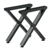 2pcs Industrial Metal Table Legs Set Steel X Shape For Dining/Bench/Office/Desk