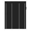 Fabric Canvas Wardrobe With Hanging Rail Shelving Clothes Storage Cupboard Cover