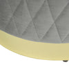 Ottoman Round Footstool With Lift of Lid Storage Lounge Padded Footstool Velvet