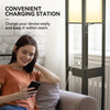 Wooden Shelf Floor Lamp Standard Lounge Reading Light 3-Tier Open Storage Shelf