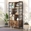 Tribesigns Storage Cabinet with 3 Shelves& 2 Doors Industrial Bookcase Bookshelf