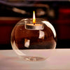 6-36x Clear Glass Ball Fillable Bauble Hanging/Table LED Candle Tea Light Holder