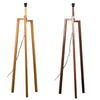 Wooden Tripod Floor Lamp Large Modern Living Room Lamp Light / Dark Wooden Base