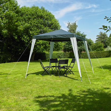 Kingfisher 2.4m Gazebo Party Tent BBQ Garden Canopy Marquee Waterproof Outdoor