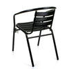 Aluminium Chrome Bistro Table Square Round Stacking Chair Cafe Outdoor Furniture
