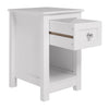 White Small Side Table | Wooden End/Lamp Table | Bedside Cabinet | Nightstand UK